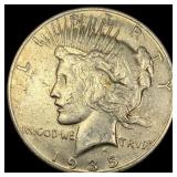 1935-S Silver Peace Dollar NEARLY UNCIRCULATED