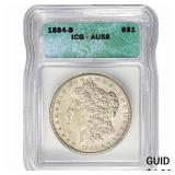 1884-S Morgan Silver Dollar ICG AU58