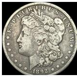 1892 Silver Morgan Dollar LIGHTLY CIRCULATED