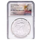 2016 Silver Eagle NGC MS70 First Day of Issue