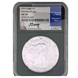 2019 Silver Eagle NGC MS70 First Day of Issue