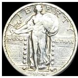1924-S Silver Standing Liberty Quarter CLOSELY UNC