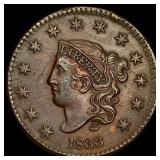 1833 Coronet Head Large Cent CLOSELY  UNCIRCULATE