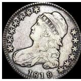 1819 Capped Bust Half Dollar LIGHTLY  CIRCULATED