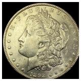 1892-S Silver Morgan Dollar  CHOICE AU