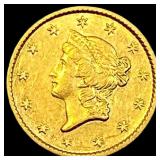 1853 Gold $1 Liberty Head UNCIRCULATED