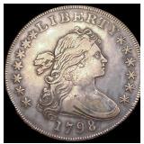 1798 Lg Eagle Draped Bust Dollar
