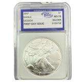 2007 Silver Eagle IGS MS70