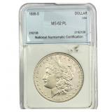 1889-S Morgan Silver Dollar NNC MS62 PL