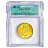 1901-S $10 Gold Eagle ICG MS64