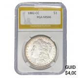 1882-CC Morgan Silver Dollar PGA MS66