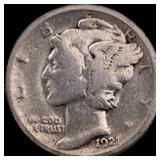 1921 Silver Mercury Dime NICELY CIRCULATED