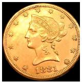 1881-CC $10 Gold Eagle