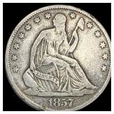 1857-O Silver Half Dollar LIGHTLY CIRCULATED