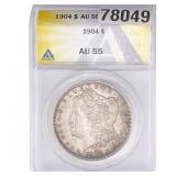 1904 Morgan Silver Dollar ANACS AU55