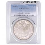 1885-O Morgan Silver Dollar PCGS MS64