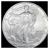 2006-W Silver American Eagle $1 SUPERB GEM BU