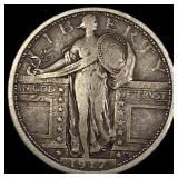 1917 Type 1 Standing Liberty Quarter LIGHTLY CIRCU