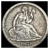 1837 Seated Liberty Half Dime NICELY CIRCULATED