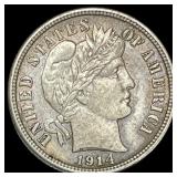 1914 Barber Dime UNCIRCULATED