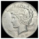 1927 Peace Silver Dollar NEARLY UNCIRCULATED