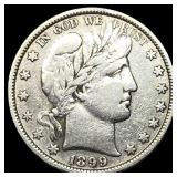 1899 Silver Barber Half Dollar LIGHTLY CIRCULATED