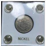 1866 Shield Nickel CLOSELY UNCIRCULATED
