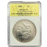 1900 Morgan Silver Dollar WCG MS66 PL