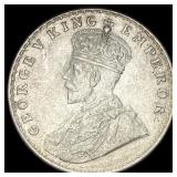 1917 British-India Silver 1 Rupee  UNCIRCULATED