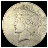 1927 Silver Peace Dollar NEARLY UNCIRCULATED