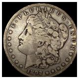 1892-S Silver Morgan Dollar LIGHTLY CIRCULATED