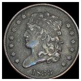 1833 Classic Head Half Cent NEARLY UNCIRCULATED