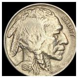 1918 Buffalo Nickel CHOICE AU