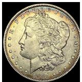 1901 Silver Morgan Dollar CLOSELY UNCIRCULATED