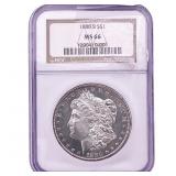 1880-S Morgan Silver Dollar NGC MS66