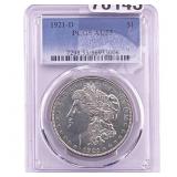 1921-D Silver Peace Dollar PCGS AU55