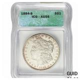 1884-S Morgan Silver Dollar ICG AU55