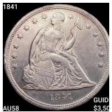 1841 Seated Liberty Dollar CHOICE AU