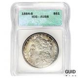 1884-S Morgan Silver Dollar ICG AU58