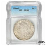 1884-S Morgan Silver Dollar ICG AU58