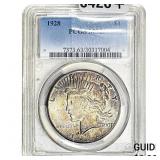 1928 Silver Peace Dollar PCGS MS63