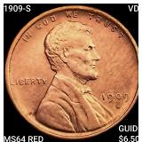 1909-S VDB Wheat Cent CHOICE BU RD