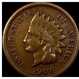 1908-S Indian Head Cent LIGHTLY CIRCULATED