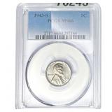 1943-S Walking Liberty Cent PCGS MS66