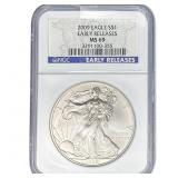 2009 Silver Eagle NGC MS69 Early Releases