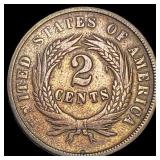 1864 Bronze 2 Cents NEARLY UNCIRCULATED