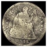 1841 Seated Liberty Dime NICELY CIRCULATED