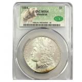 1884 Morgan Silver Dollar CAC MS64
