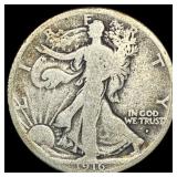1916-D Silver Walking Liberty Half Dollar NICELY C