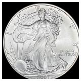 2007-W Silver American Eagle $1 SUPERB GEM BU